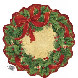 RIBBON WREATH 16.5" CUTOUT