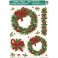 RIBBON WREATH WINDW CLINGS SHT