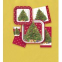 8 STARRY XMAS TREE SQR 9" PLT