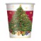 8 STARRY XMAS TREE  9OZ CUPS