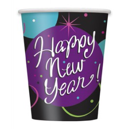 8 STELLAR NEW YRS 9OZ CUPS