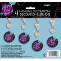 4 STELLAR NY HANGING DECOR 18"
