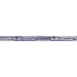 J BIEBER BDAY FOIL BANNNER 12F