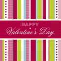 20 VALENTINE STRIPE LUNCH NAPS