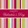 20 VALENTINE STRIPE LUNCH NAPS