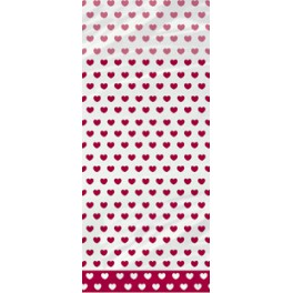 20 TINY HEARTS CELLO BAGS