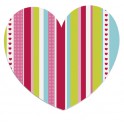 8 HEART STRIPE MINI CUTOUTS 5"