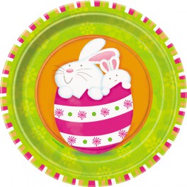 8 BUNNY PALS 7" PLATES