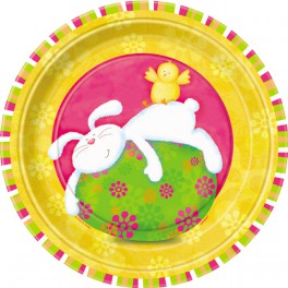 8 BUNNY PALS 9" PLATES