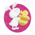 8 BUNNY PALS MINI CUTOUTS 5"