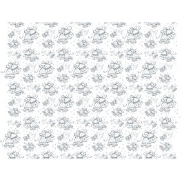 5 WED BELLS PRNT TISSUE SHEETS
