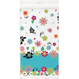FLIRTY FLOWERS TABLECOVER