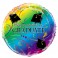 18" PKG GRAD SCROLL FOIL BLLN