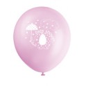 8 12" UMBLLPHNTS PINK BLLNS