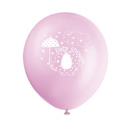 8 12" UMBLLPHNTS PINK BLLNS