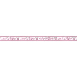 UMBRLLPHNTS PNK FOIL BNNR-12FT