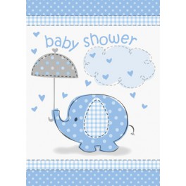 8 UMBRELLAPHANTS BLUE INVITES