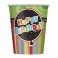 8 BIRTHDAY STRIPES  9OZ CUPS