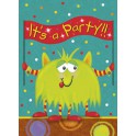 8 ALIEN FUN INVITATIONS