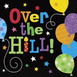 Over the Hill beverage napkins