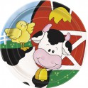 8 FARM FRIENDS 7" PLATES