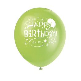 8 12" BDAY POPS BLLNS 1S