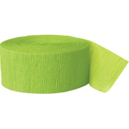 81 FT LIME GREEN CREPE STREAMR