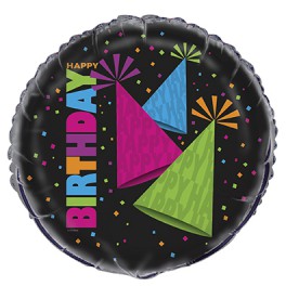 18"BLK NEON PTY FL BLN