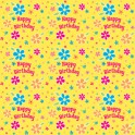 COLOR-FLWRS BDAY GIFTWRP 30"X5