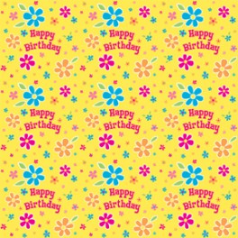 COLOR-FLWRS BDAY GIFTWRP 30"X5