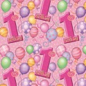 First Birthday Balloons gift wrap