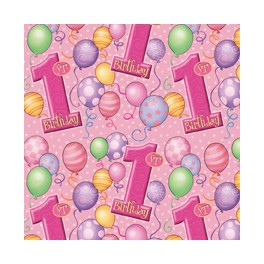 First Birthday Balloons gift wrap