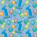 First Birthday Balloons gift wrap