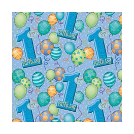 First Birthday Balloons gift wrap