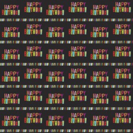 BDAY STRIPES GIFTWRAP 30"X5'