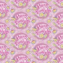 BDAY PINK FLORAL GFTWRP 30"X5'