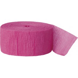 500 FT HOT PINK CREPE STREAMER