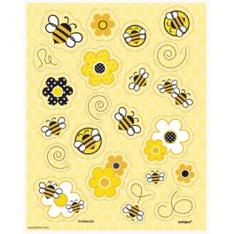 4 BUSY BEES STICKERS