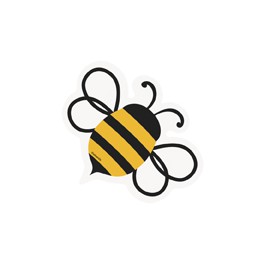 8 BUSY BEES MINI DECOR CUTOUT