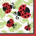 16 LIVELY LADYBUGS BEV NAPKINS