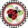 8 LIVELY LADYBUGS 7" PLATES