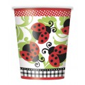 8 LIVELY LADYBUGS 9 OZ CUPS