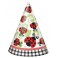 8 LIVELY LADYBUGS PARTY HATS