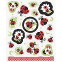 4 LIVELY LADYBUGS STICKERS