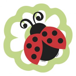 8 LIV LDYBUG MINI DECOR CUTOUT