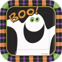 10 PUMPKIN BOO 7" SQR PLATE