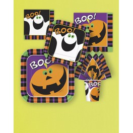 8 PUMPKIN BOO 9" SQR PLATE