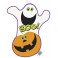 PMPKN BOO CUTOUT 16.5"H (GHOST