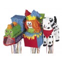 PULL PINATA ASST - KIDDIE