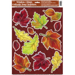 CRISP LEAVES WINDOW CLINGS